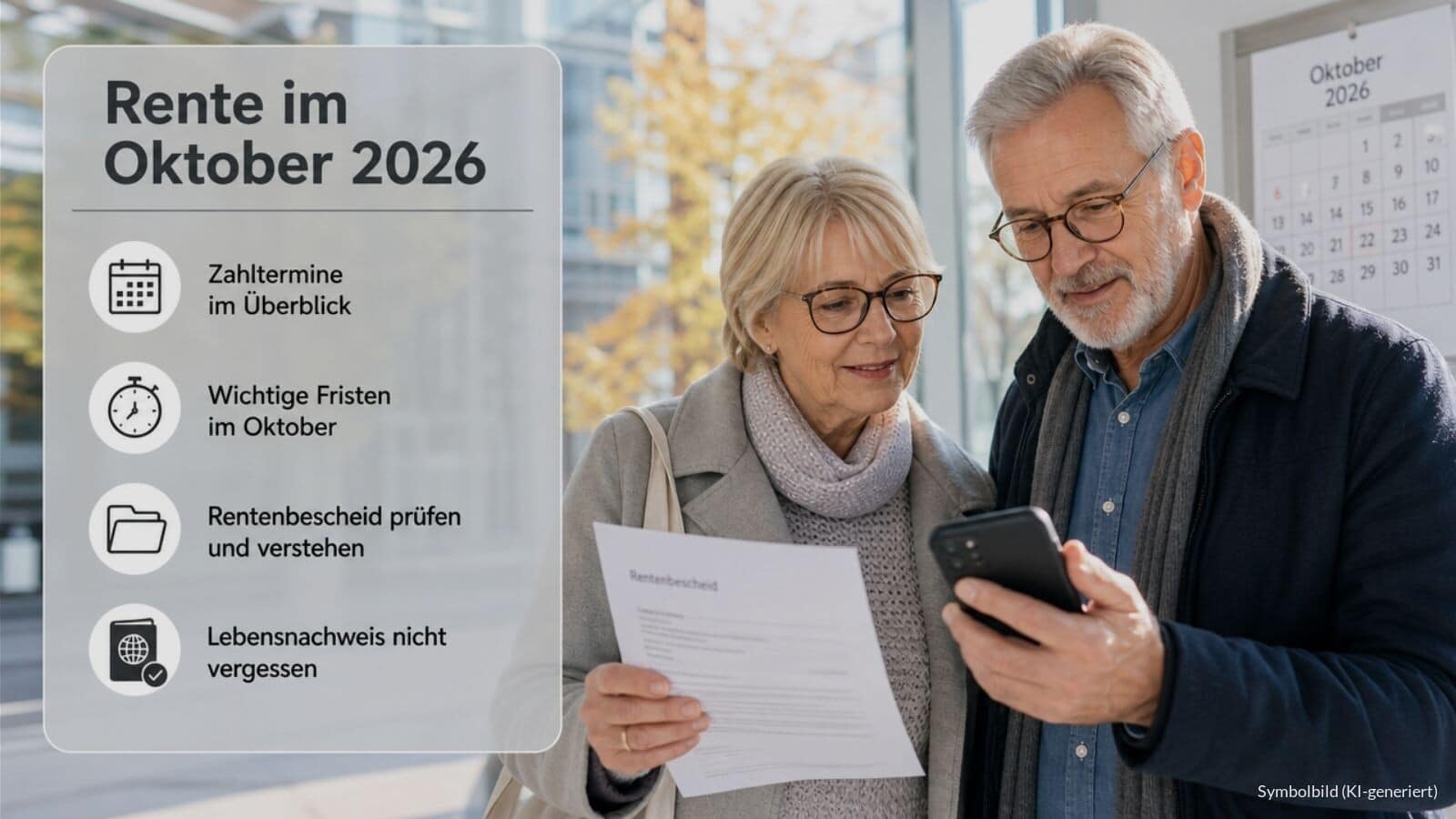 Rente Oktober 2026: Neuerungen, Änderungen