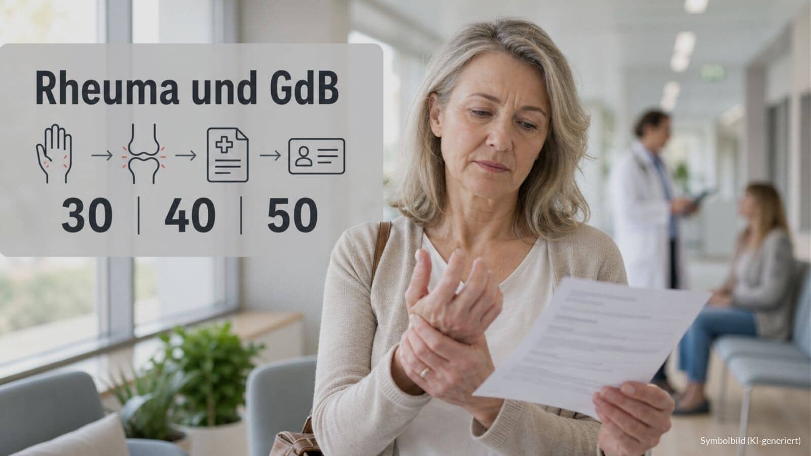 Rheuma als Schwerbehinderung mit GdB 50?