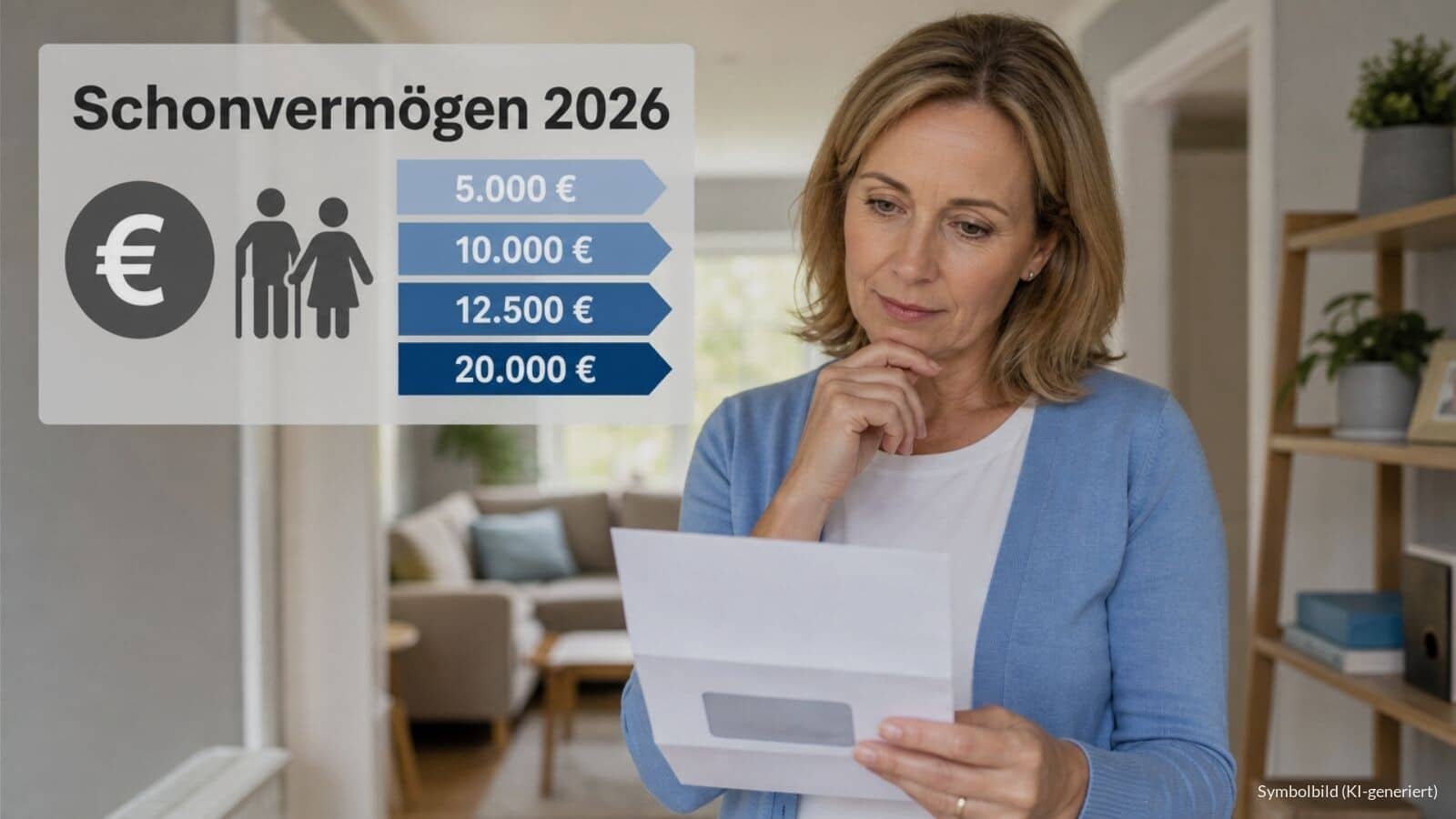 Grundsicherungsgeld: aktuelle Grenze beim Schonvermögen 2026