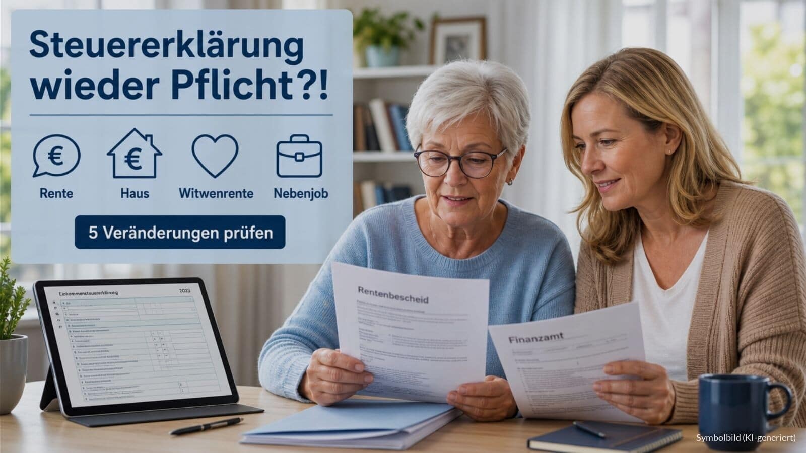 Steuererklärung für Rentner: bei Veränderungen Pflicht
