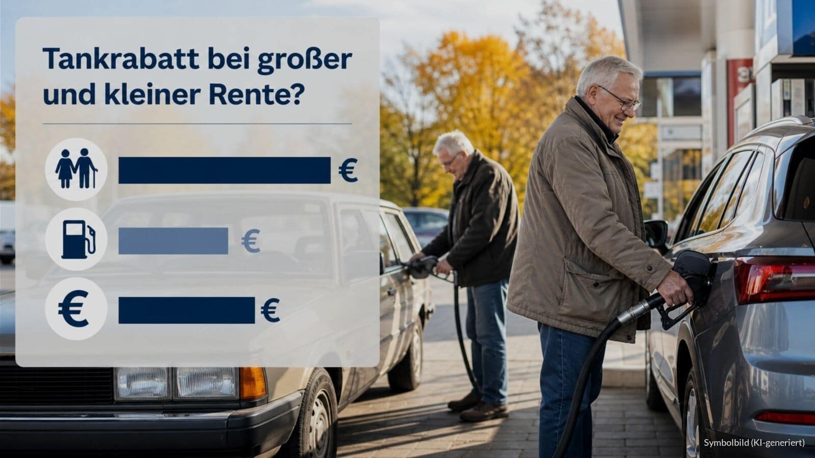 Sozial ungereicht: Tankrabatt ab Oktober auch bei großer Rente