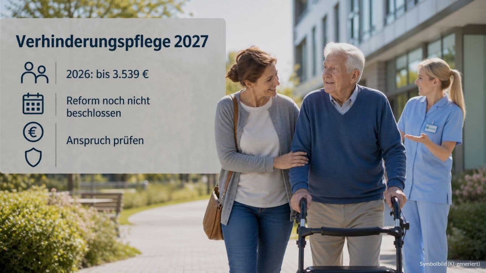 Verhinderungspflege von 3539 Euro 2027 massiv gekürzt