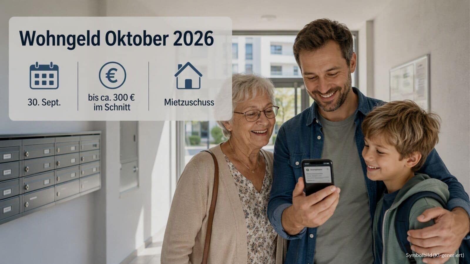Wohngeld Auszahlung Oktober 2026