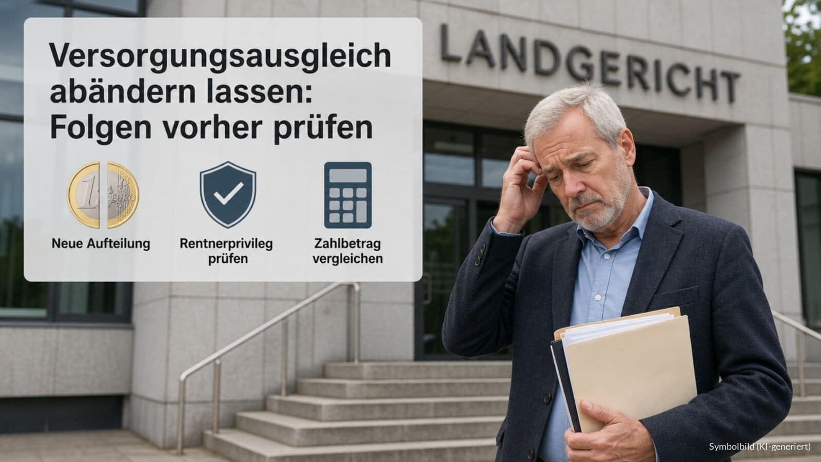 Abänderung von Versorgungsausgleich kann Rente kürzen