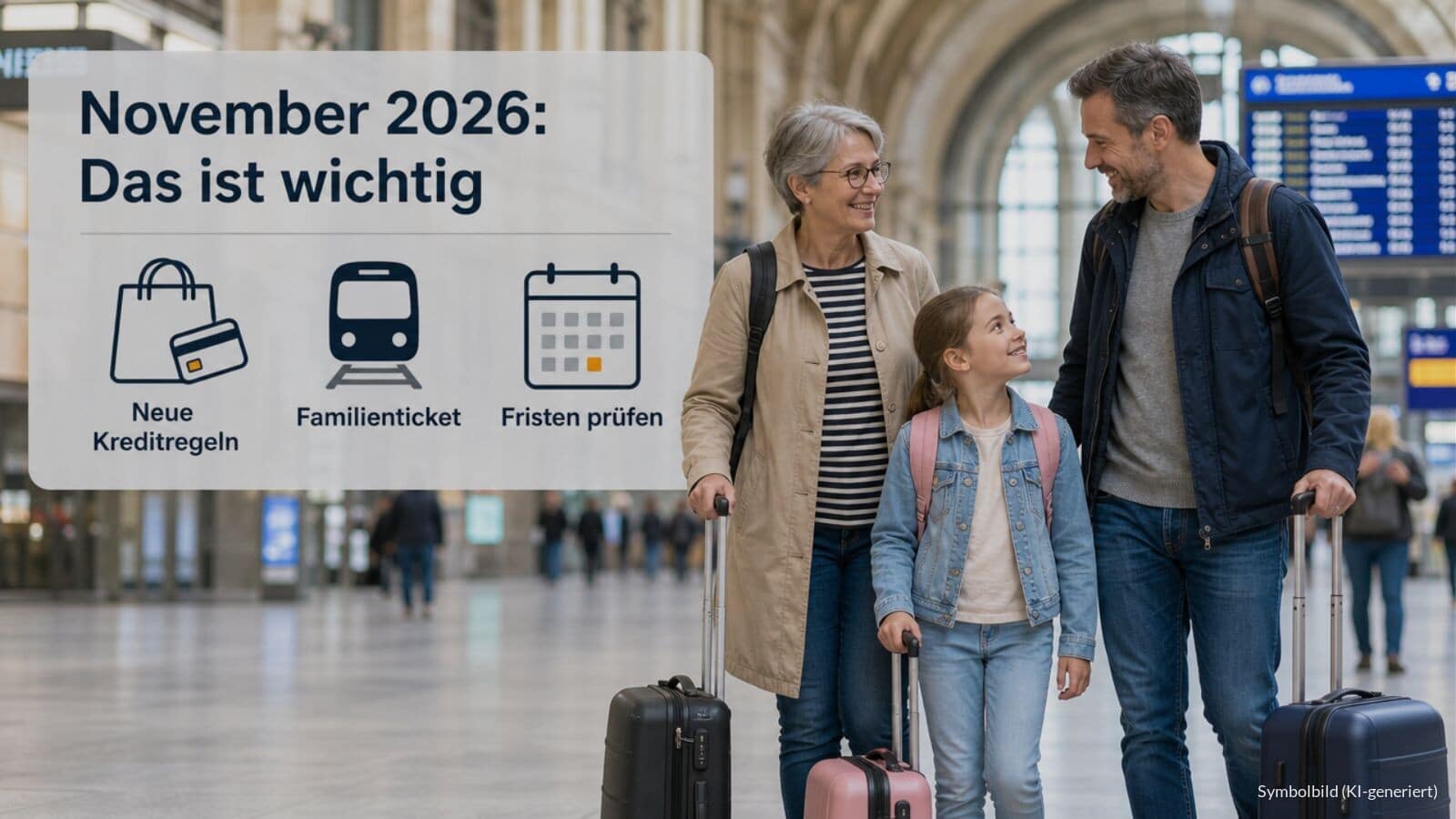Änderungen im November 2026 für Verbraucher, Rentner, Familien