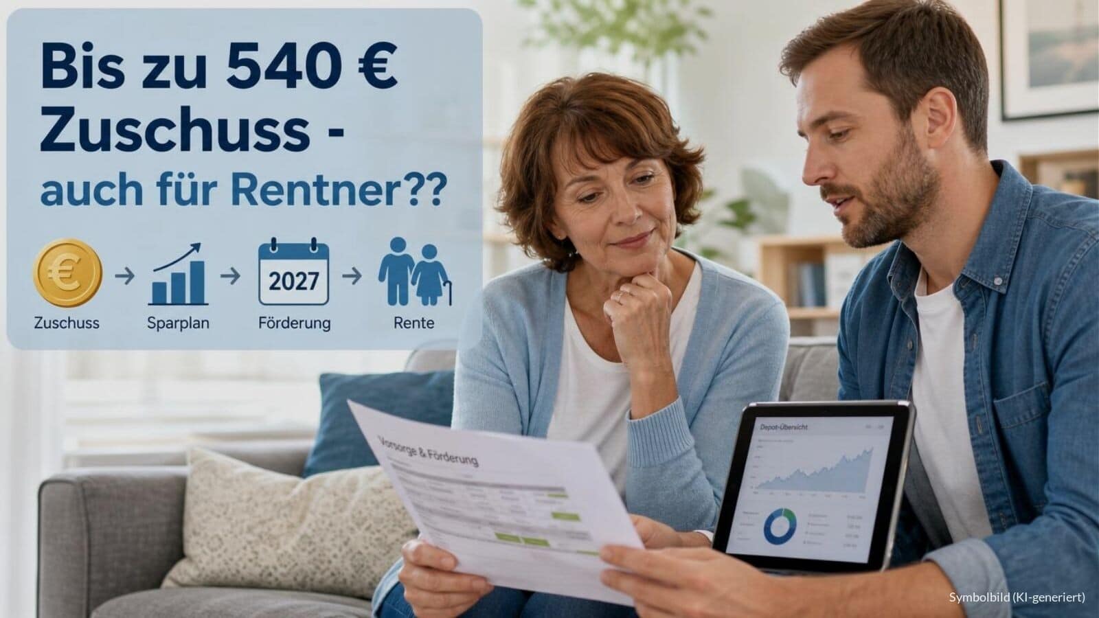 540 Euro Zuschuss zum Altersvorsorgedepot auch für Rentner?
