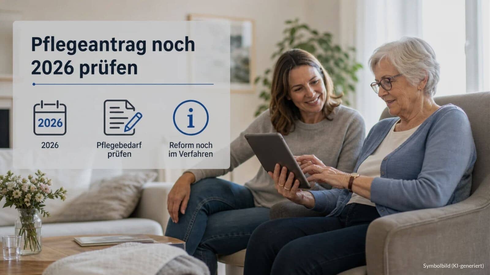 Antrag auf Pflege noch 2026 stellen