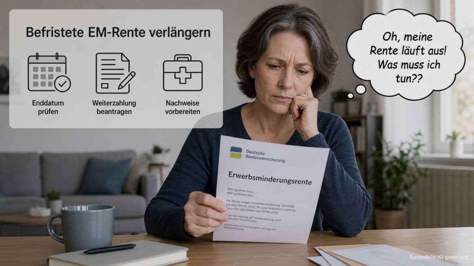 Wie die befristete Erwerbsminderungsrente verlängern?