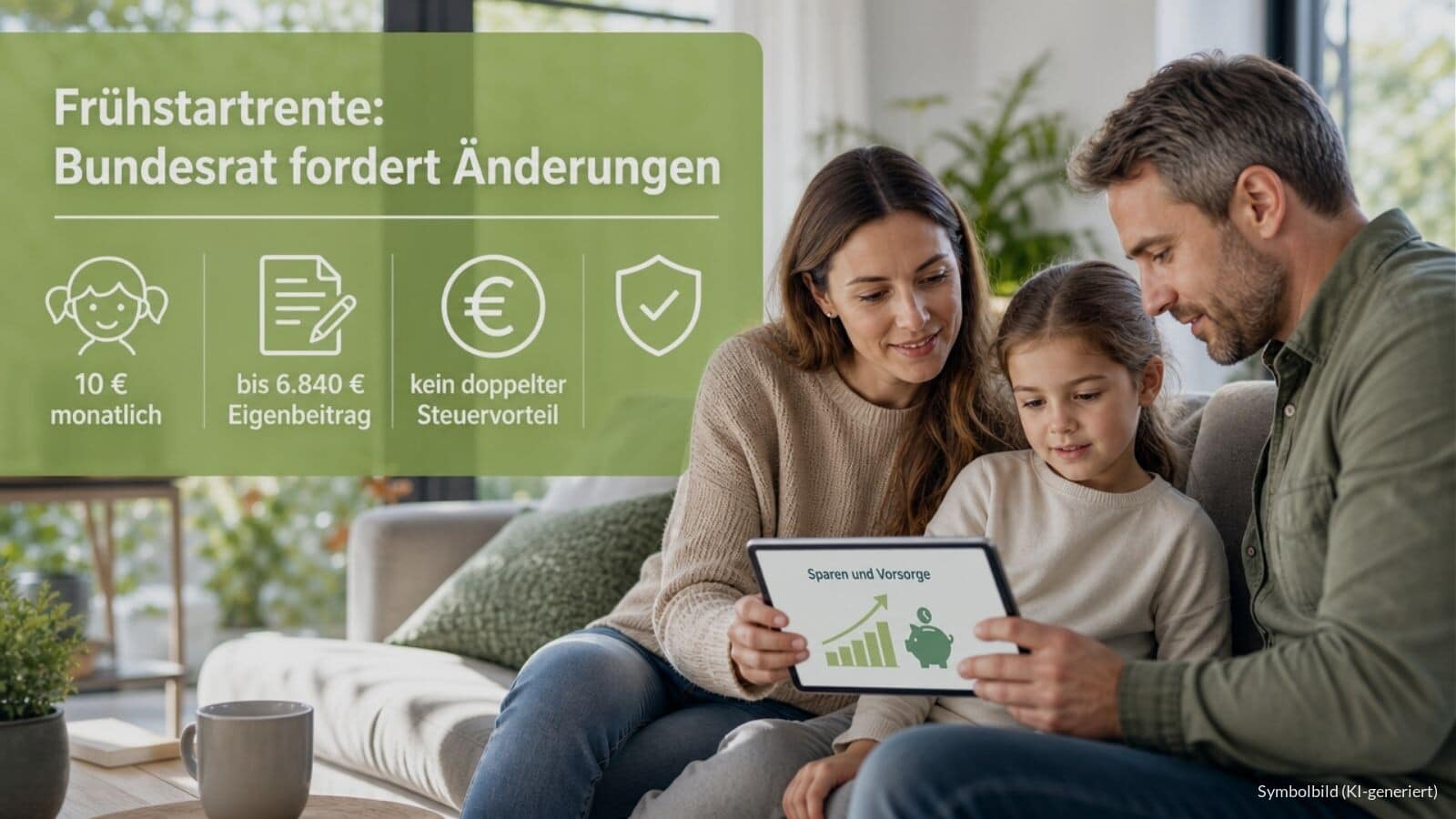 Keine doppelten Steuervorteile bei Frühstartrente