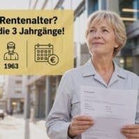 Welche 3 Jahrgänge wahrscheinlich vom höheren Renteneintrittsalter verschont bleiben.