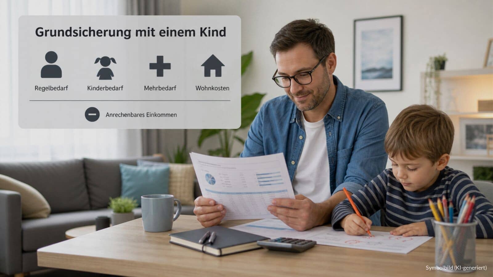 Wie viel Grundsicherungsgeld für Alleinerziehend mit Kind.