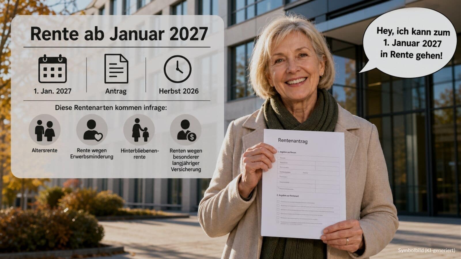 Wer am 1. Januar 2027 in Rente gehen kann