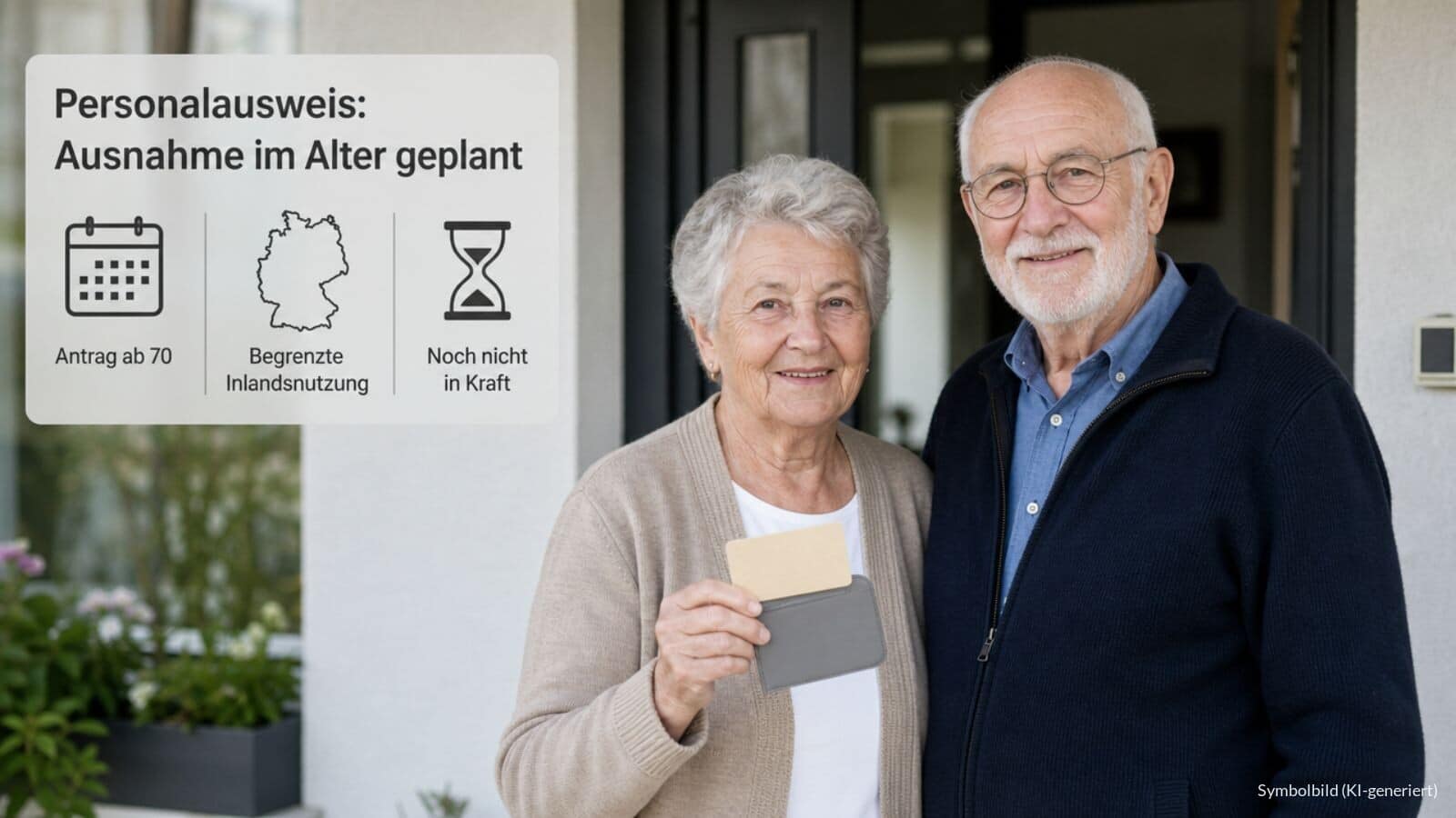 Ab 70 künftig keine Verlängerung des Personalausweises mehr erforderlich