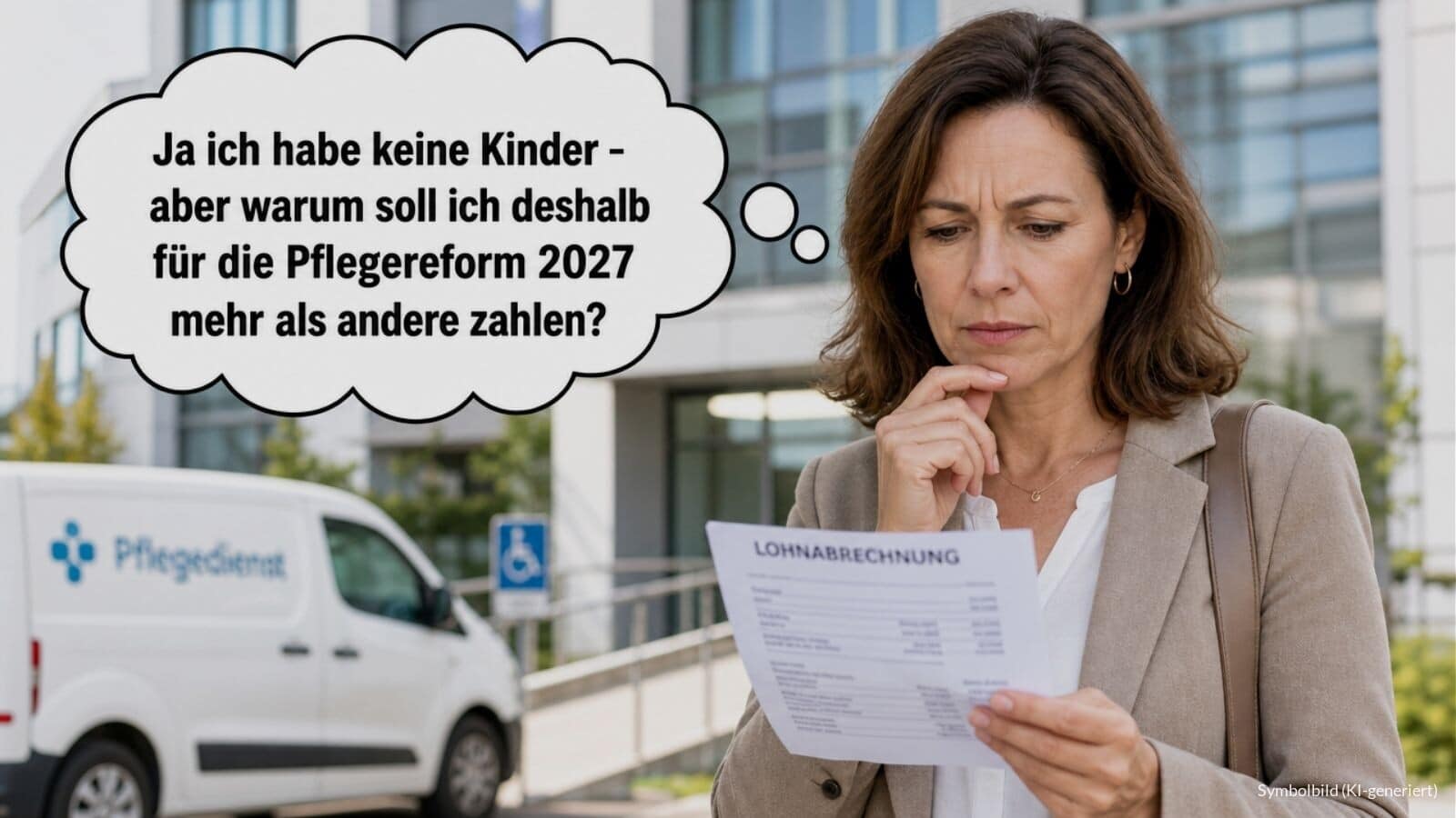 Pflegereform 2027: Kinderlose Versicherte sollen mehr zahlen