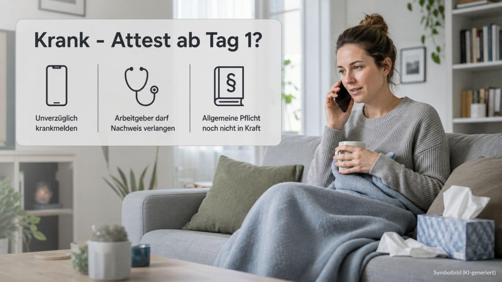 Krank - ärztliches Attest ab Tag 1?