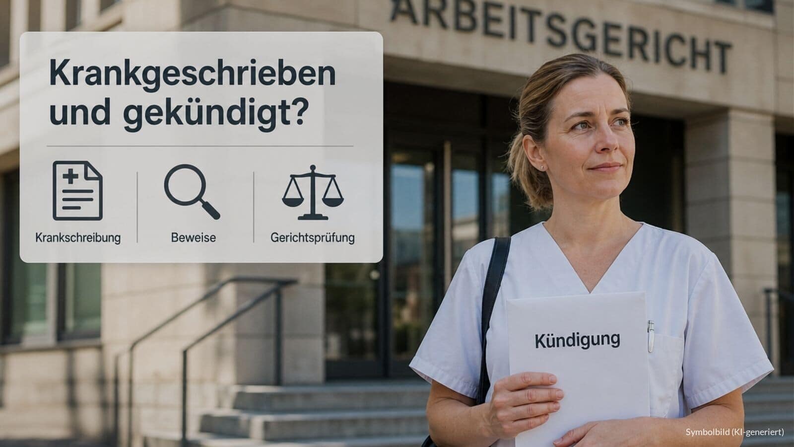 Krankgeschrieben und gekündigt - Urteil hebt Kündigung auf