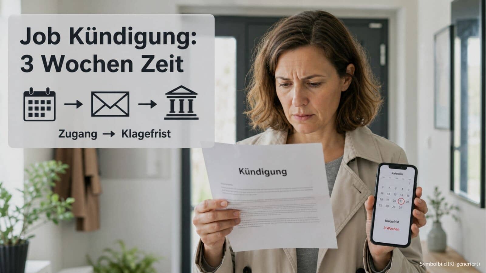 3-Wochen-Frist bei der Kündigung des Jobs!