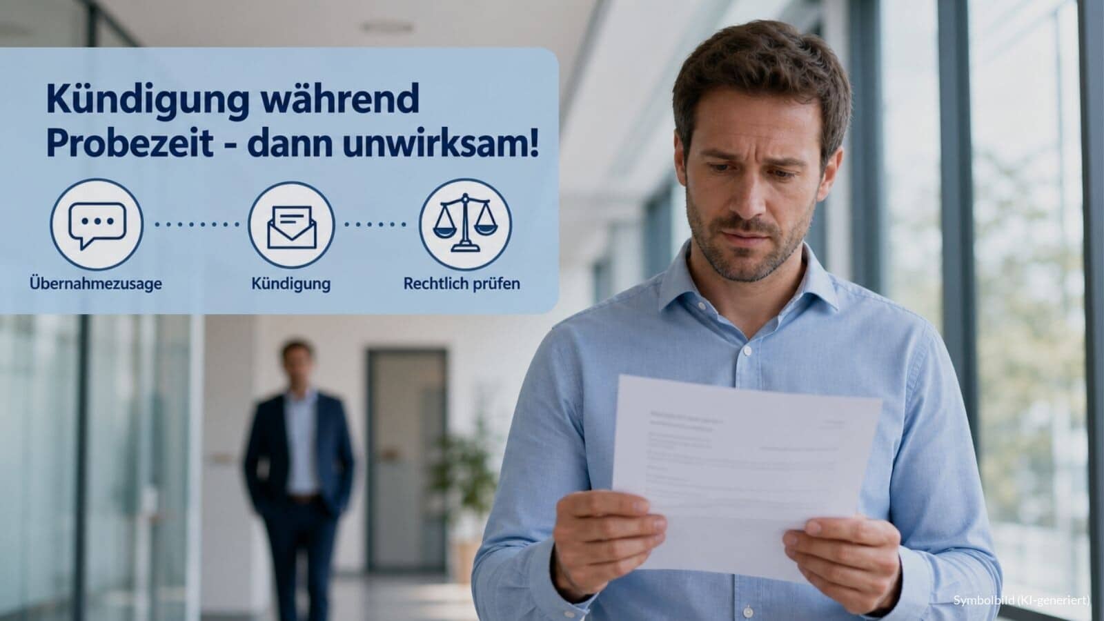 Kündigung während Probezeit - wann unwirksam?