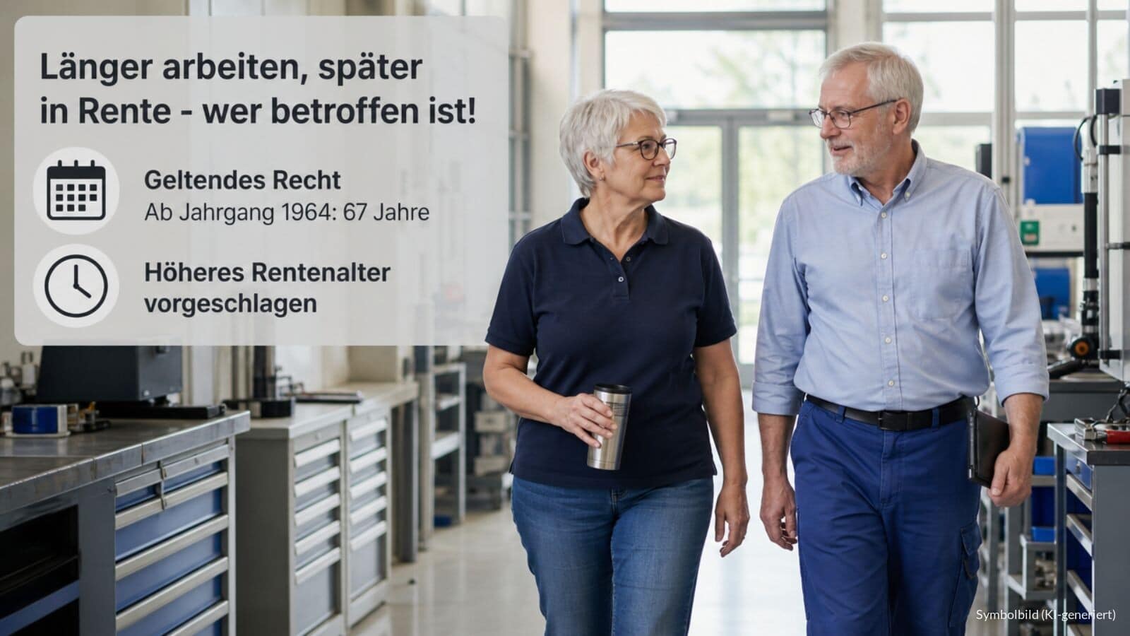 Ab Jahrgang 1965: länger arbeiten, später in Rente