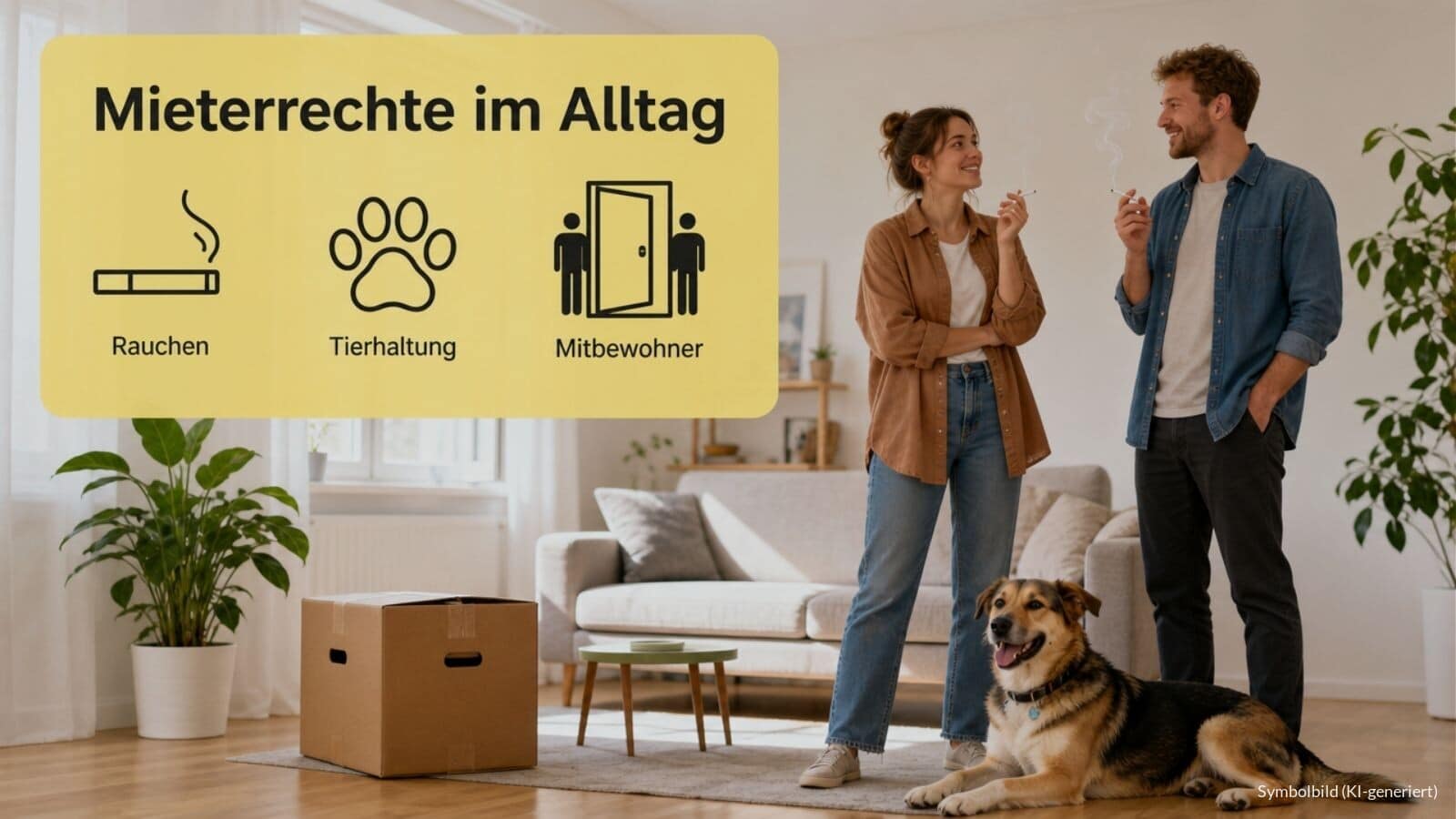 Mieterrechte: Rauchen, Tiere, Mitbewohner in der Mietwohnung?