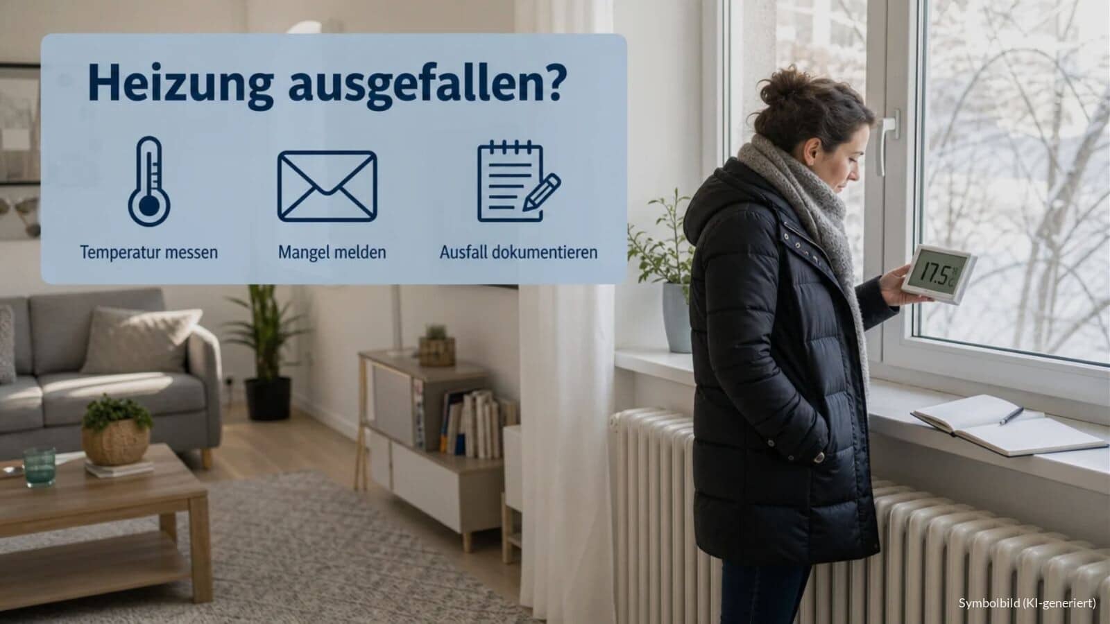 Mietminderung bei Heizungsausfall im Winter 2026 / 2027
