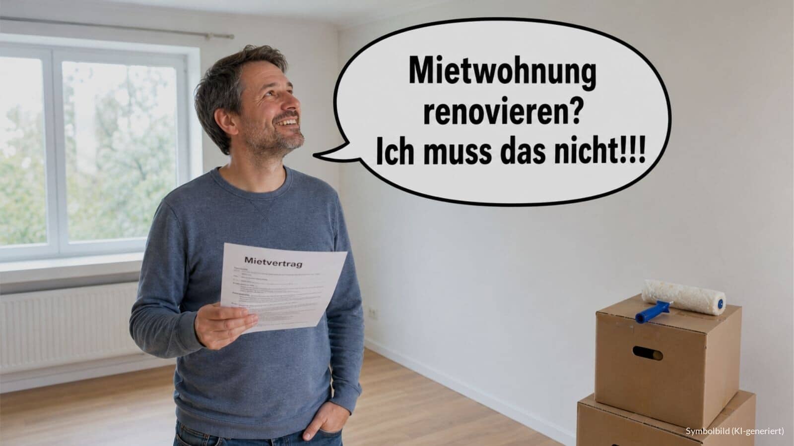 Dann müssen Mieter die Wohnung nicht ronovieren!