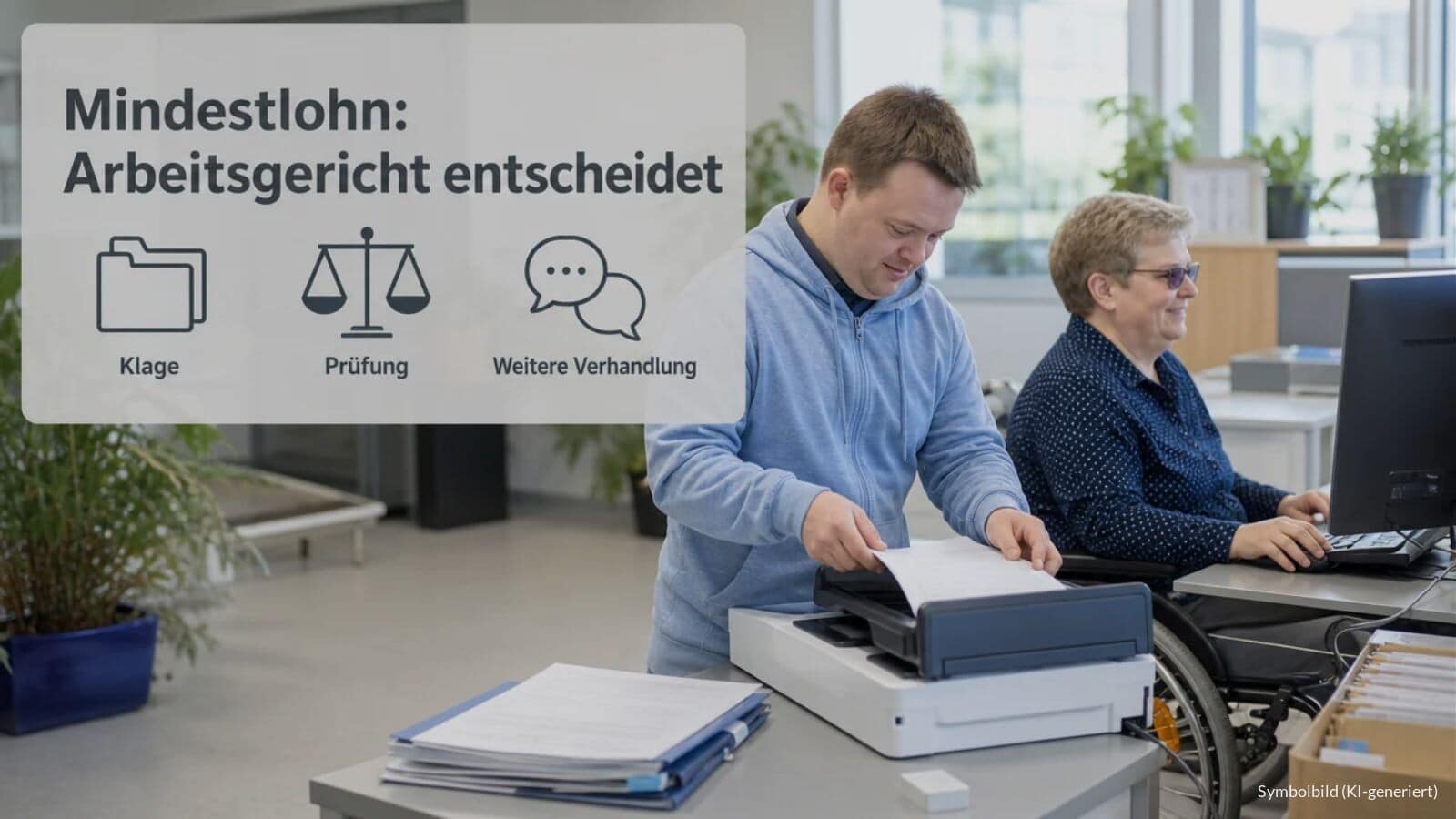 Minstestlohn in WfbM - Arbeitsgericht Münster: noch kein Urteil am 15.10.2026