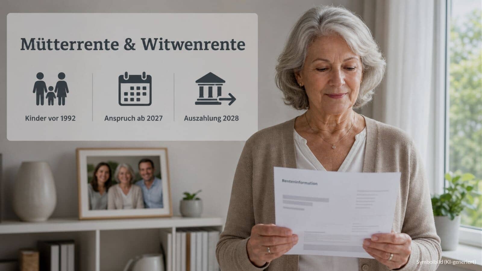 Mütterrente 3 kann Witwenrente erhöhen