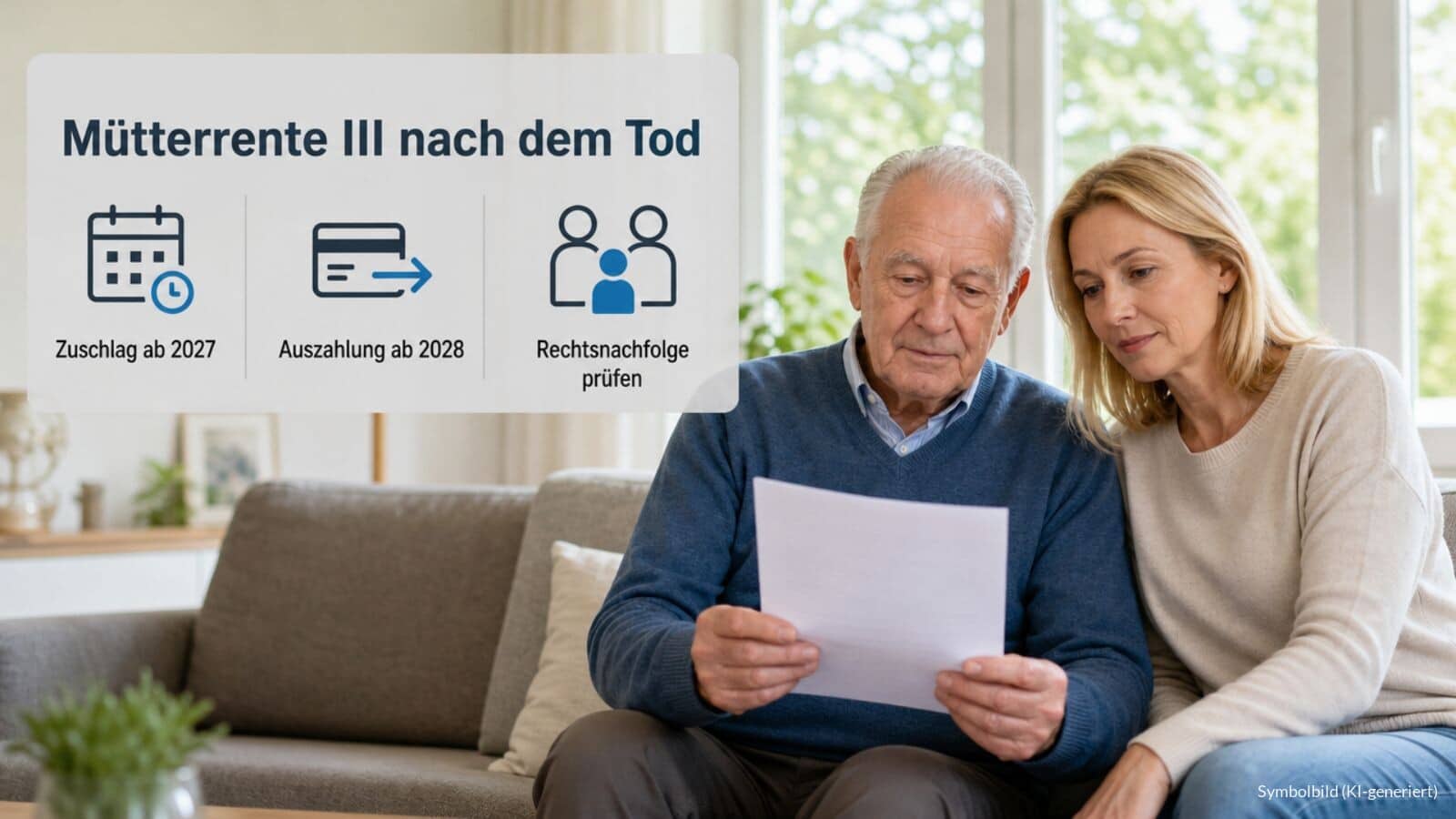 Kann die Mütterrente III nach dem Tod der Berechtigten geltend gemacht werden?