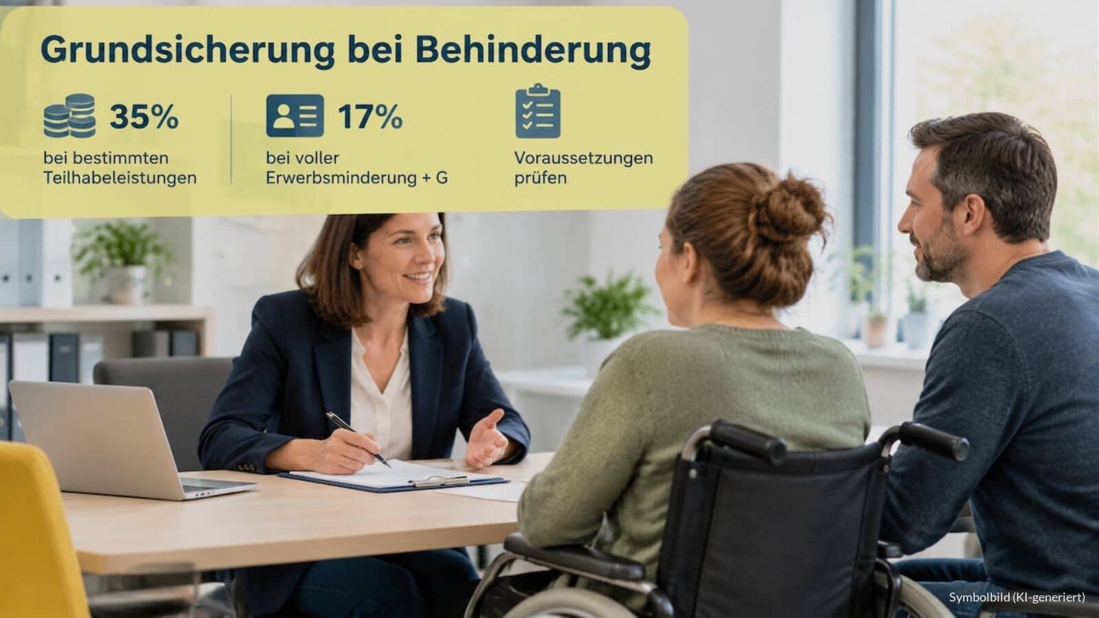 Neue Grundsicherung: Mehr Geld bei Behinderung