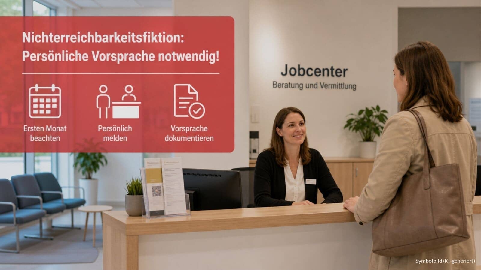 Nur persönliche Vorsprache heilt Nichterreichbarkeitsfiktion