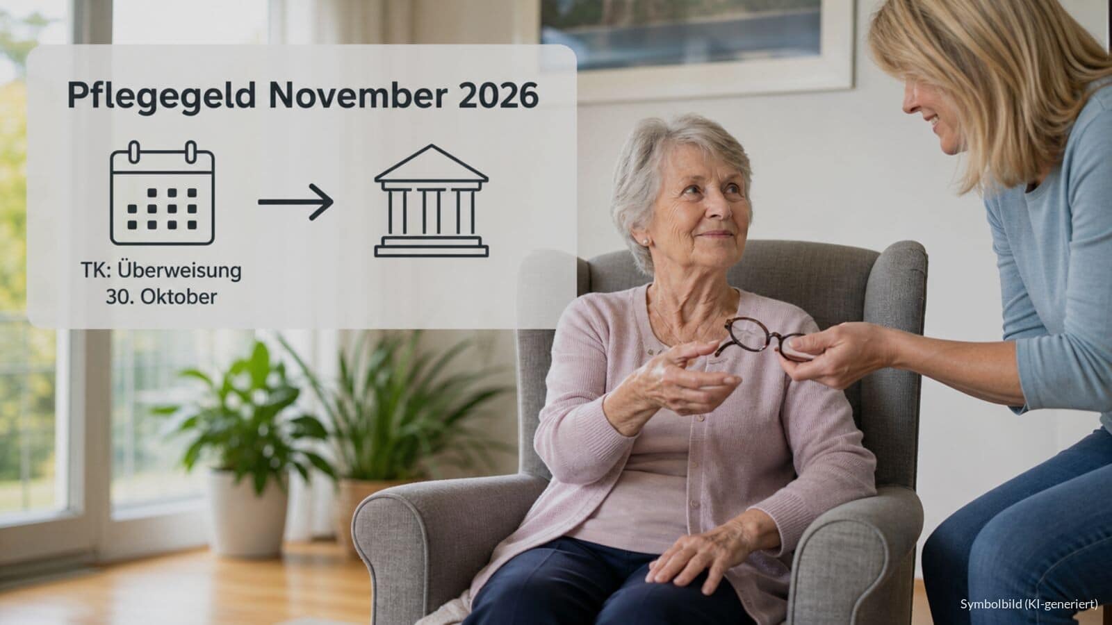 Pflegegeld Auszahlung für November 2026