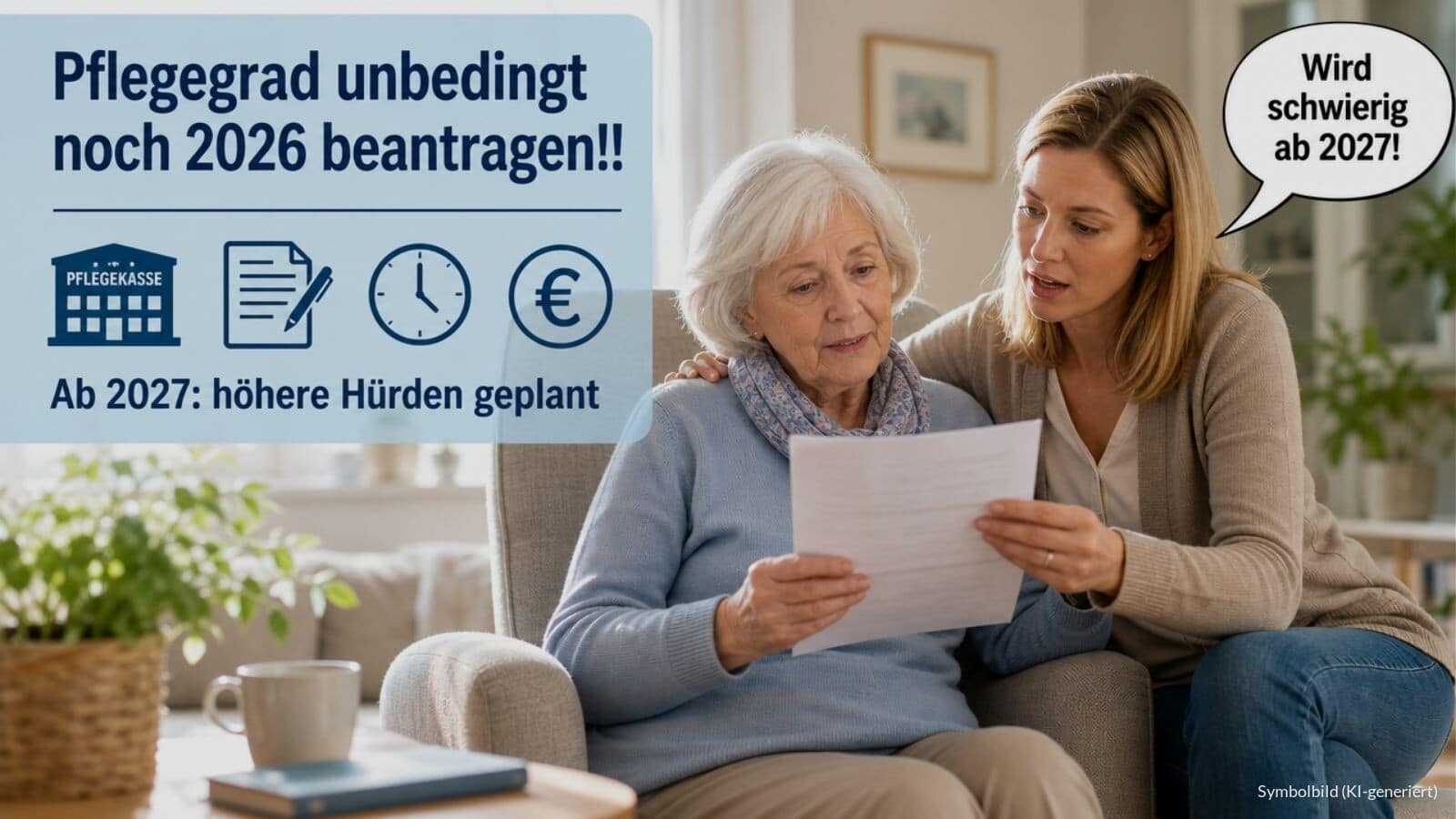 Pflegegrad noch 2026 beantragen