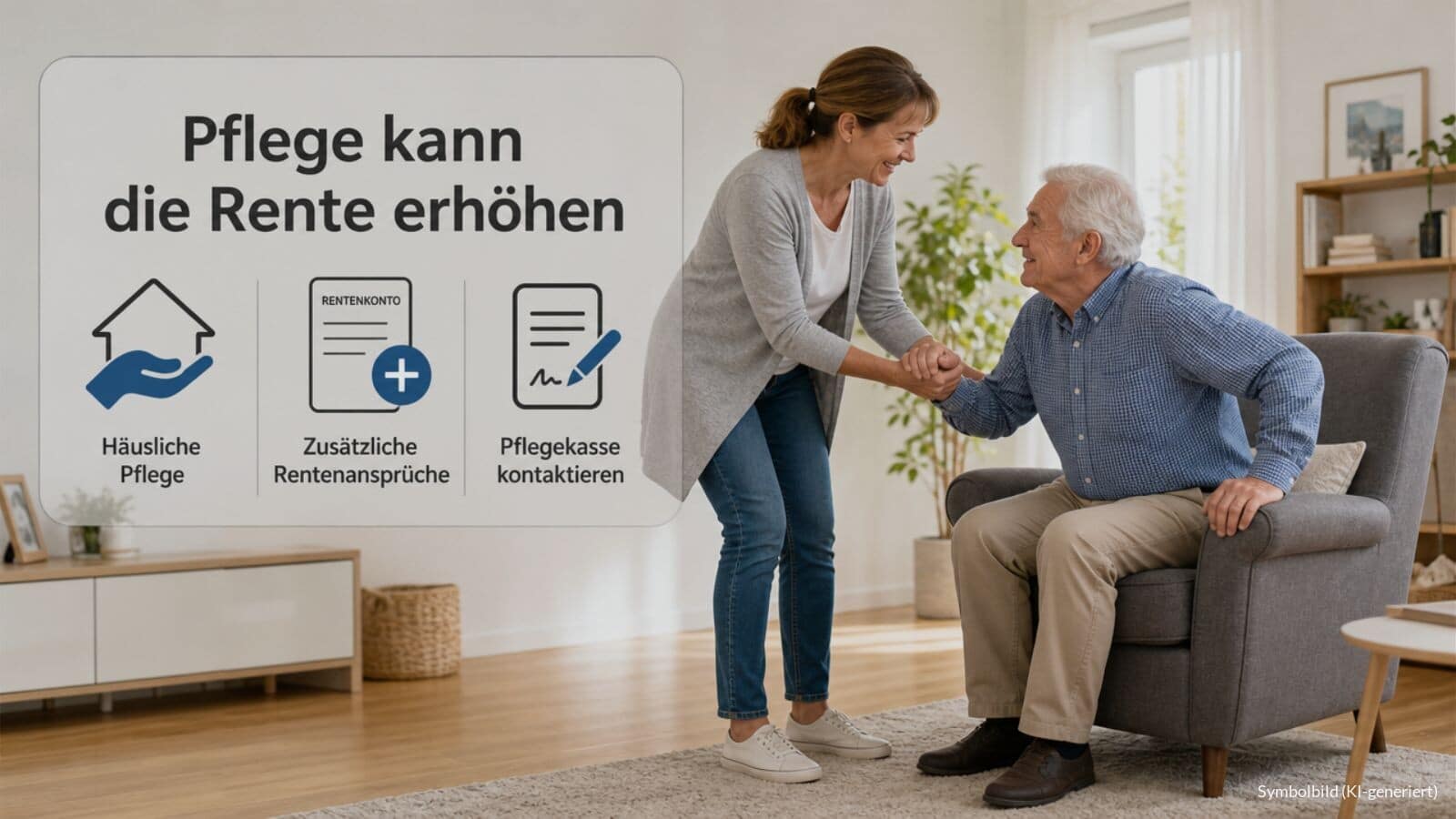 Rente durch Pflege von Angehörigen erhöhen - die Voraussetzungen