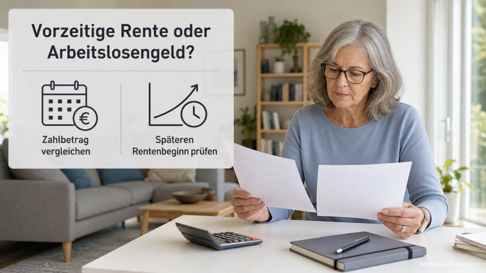 Rente mit 63 oder Arbeitslosengeld beantragen?