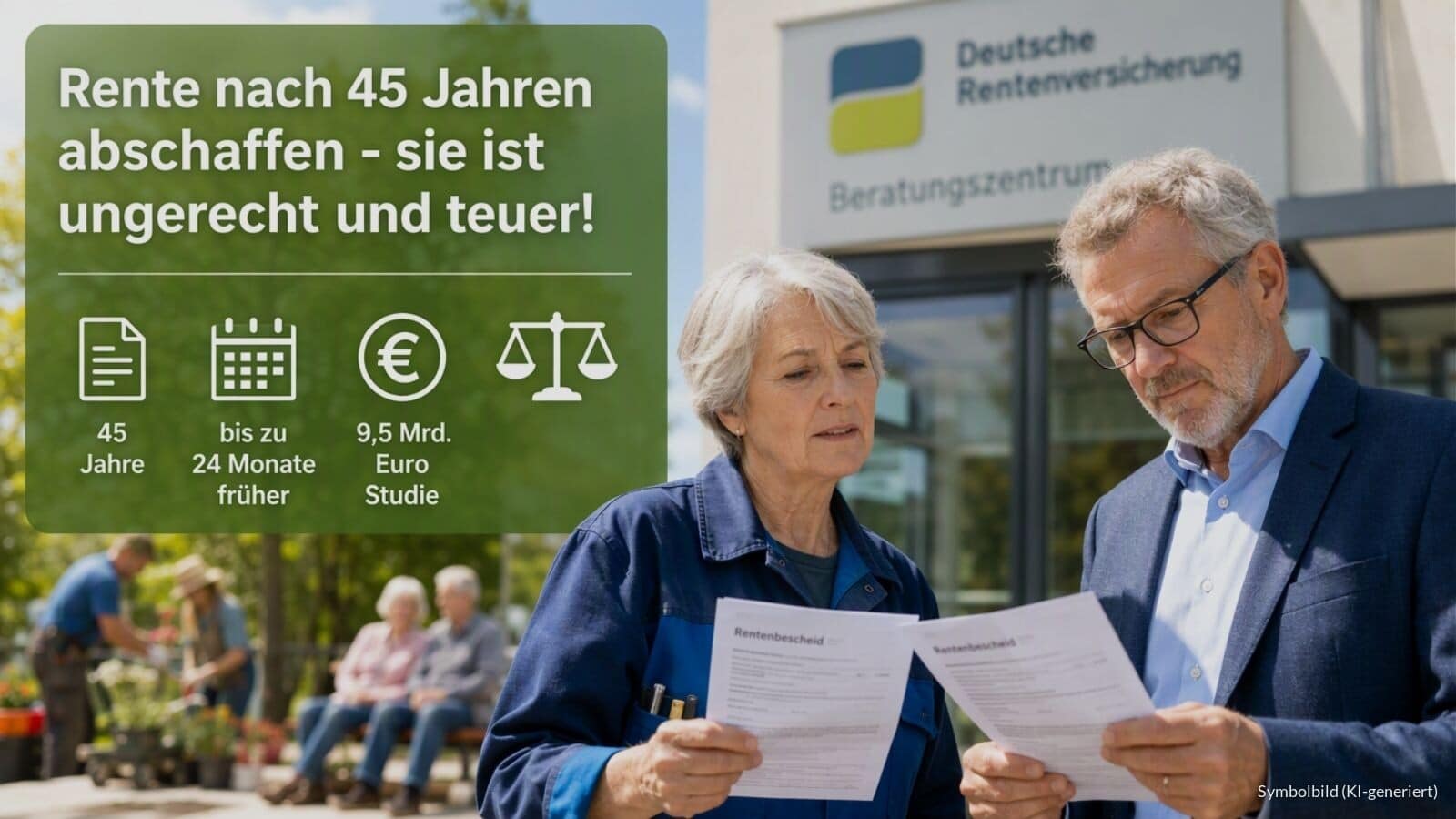 Rente nach 45 Beitragsjahren in der Kritik