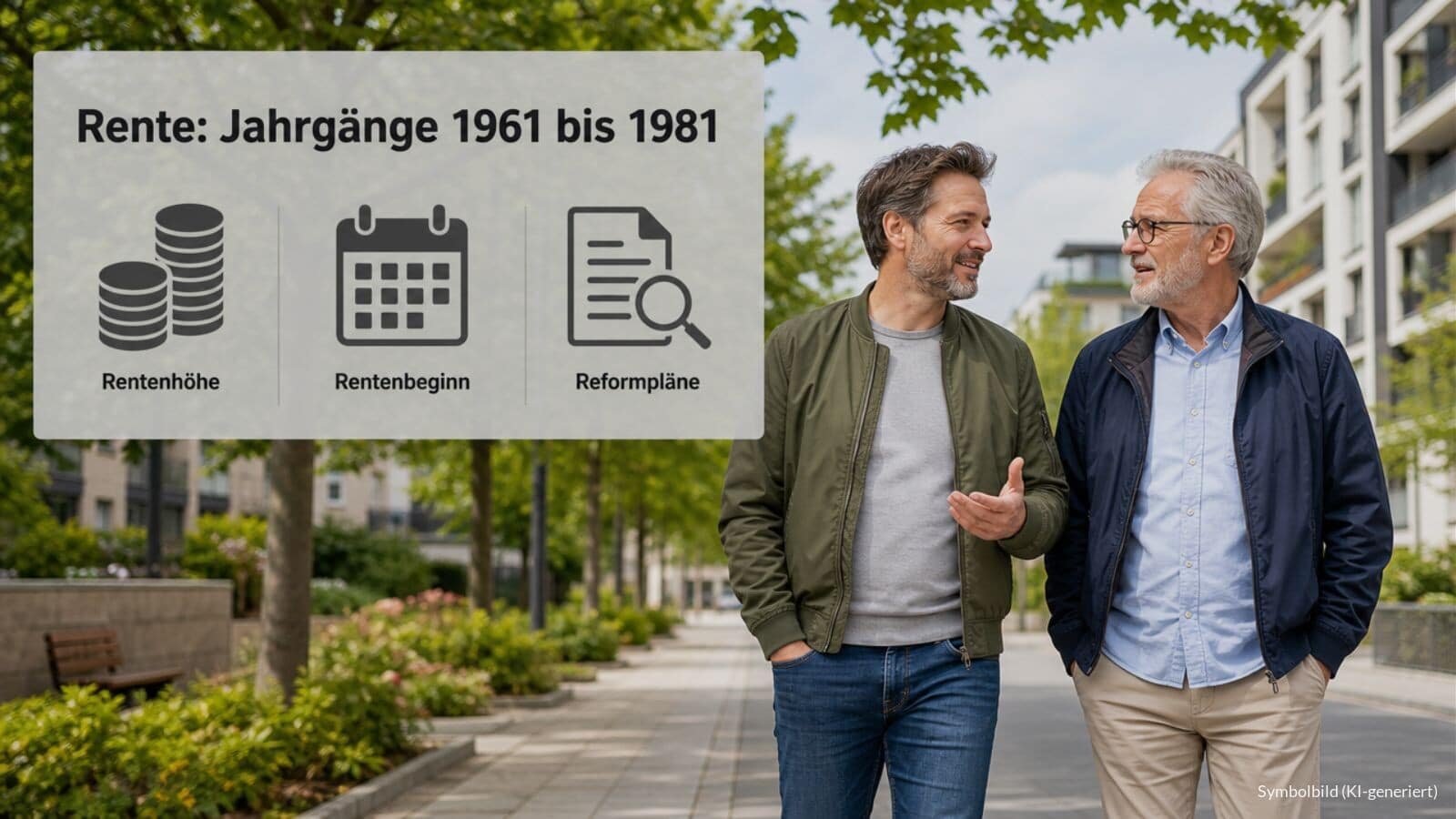 Rentenreform: Auswirkungen auf Jahrgänge1981 bis 1961