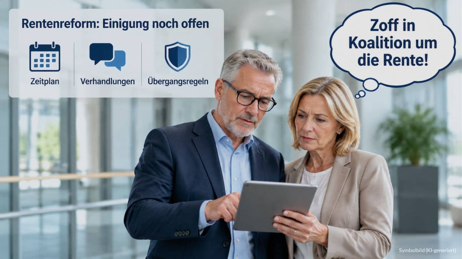 Kompromiss zur Rentenreform innerhalb der Koaltion: wann?