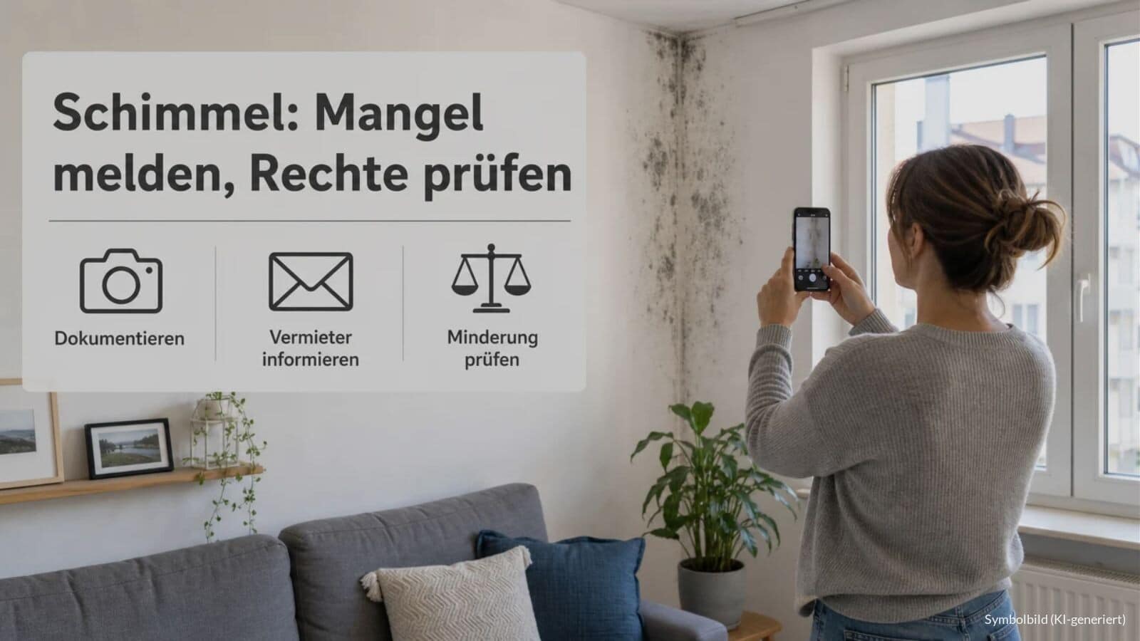 Schimmel in Mietwohnung: Miete kürzen?