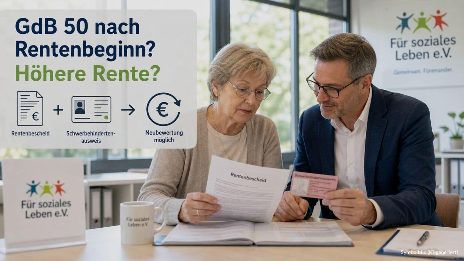 Schwerbehinderung nach Beginn der Altersrente - höhere Rente?