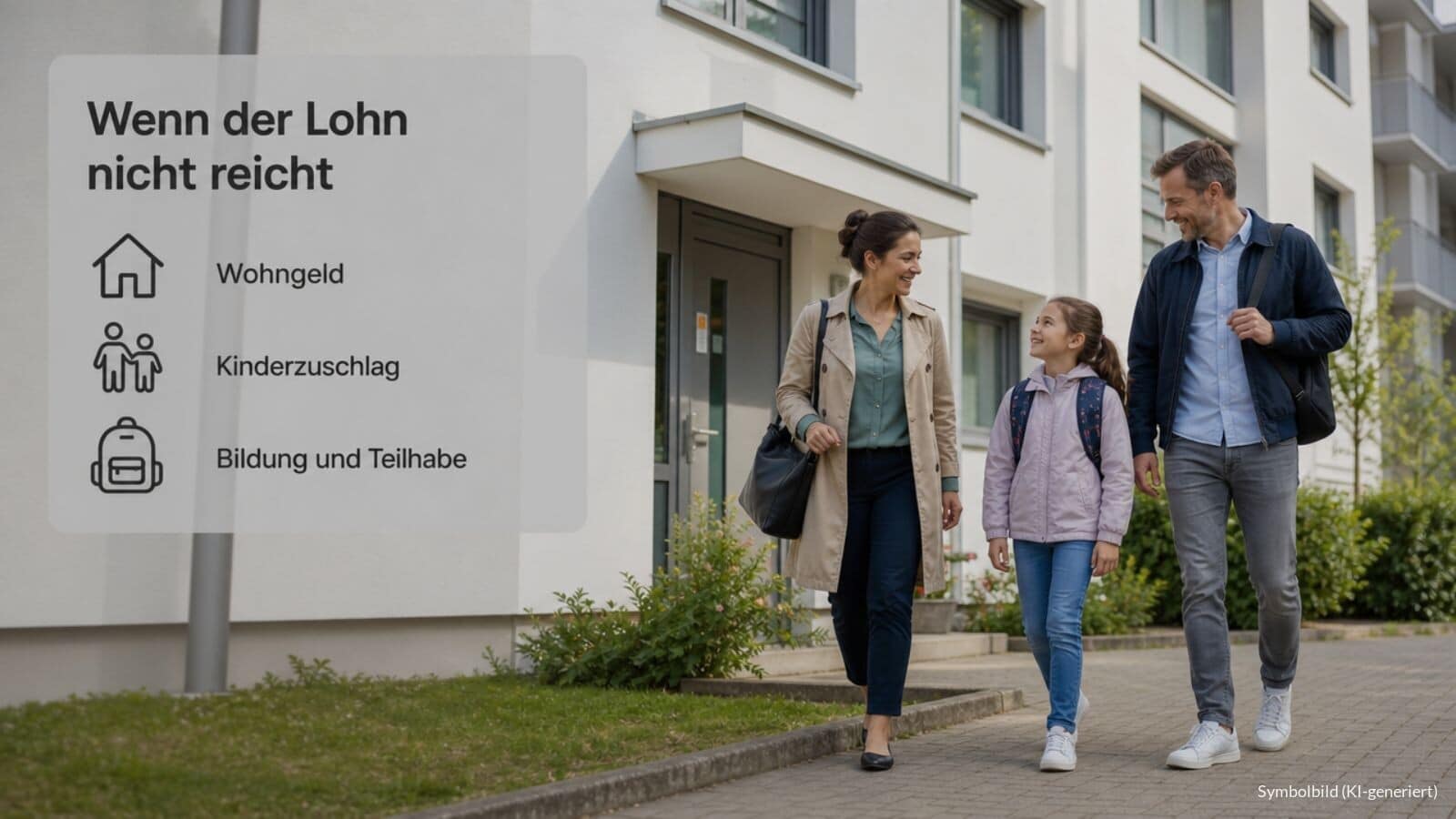 Zuschüsse, wenn Lohn oder Gehalt nicht reicht