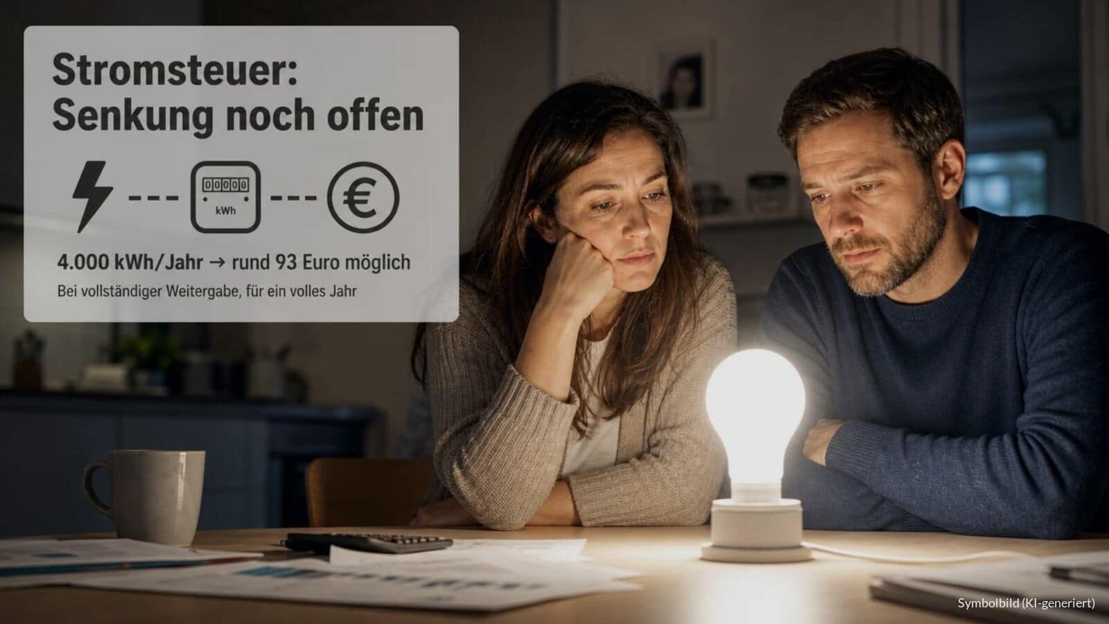 Senkung der Stromsteuer soll kommen - Starttermin fehlt