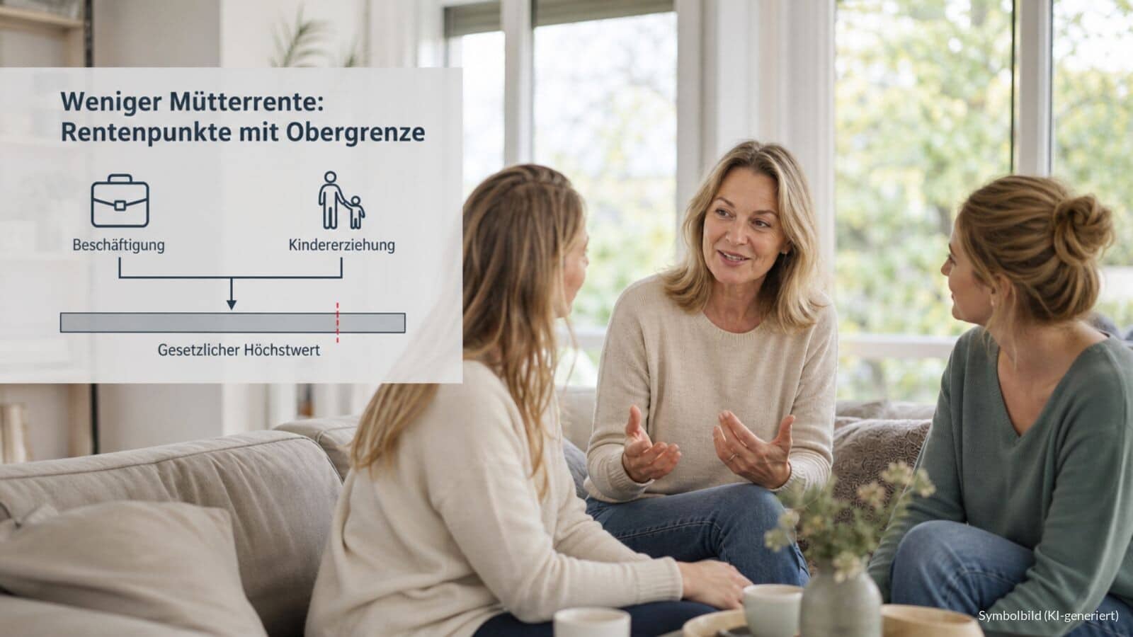 Verdienst neben Kindererziehung begrenzt Rentenpunkte bei Mütterrente