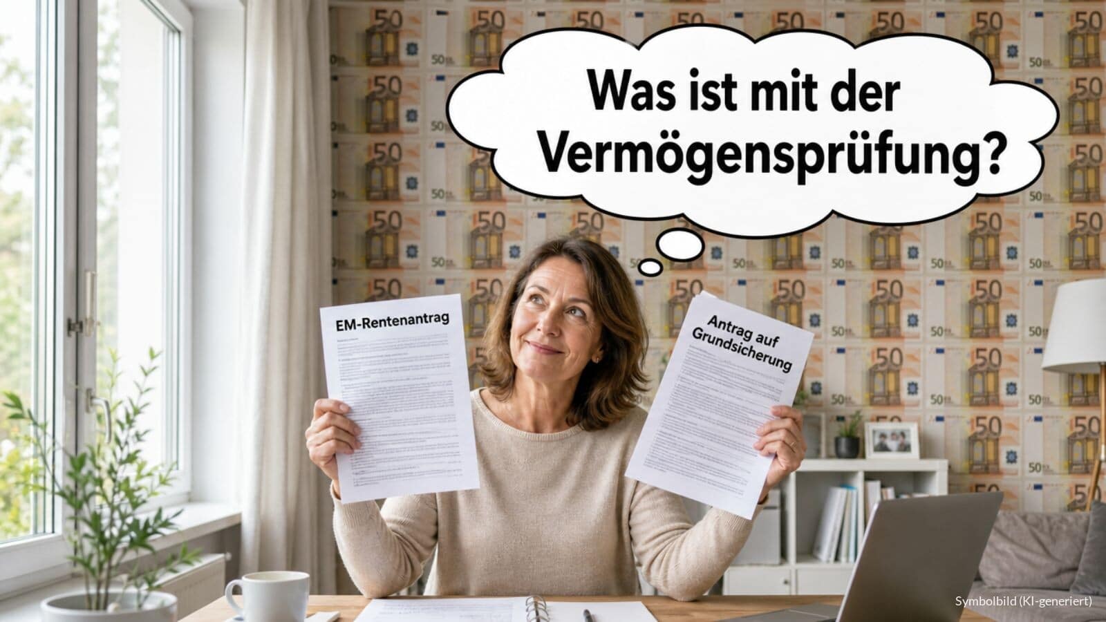 Vermögensprüfung bei offenenem EM-Rentenantrag?