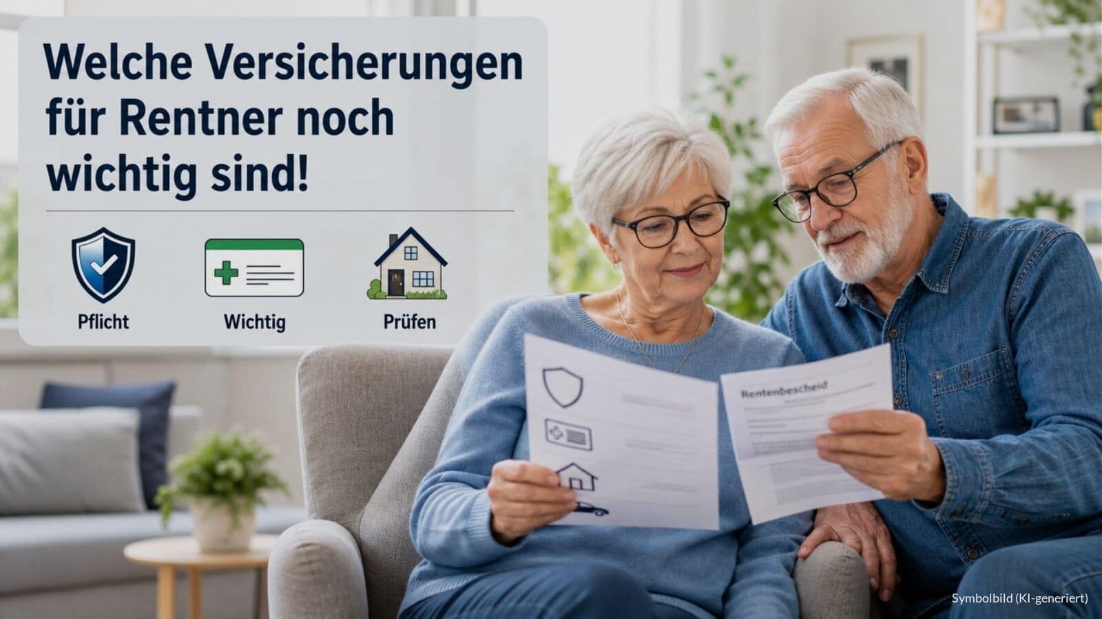 Welche Versicherung sind für Rentner noch wichtig - bei kleiner Rente?